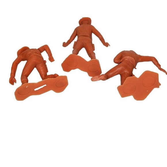 Vintage Original Louis Marx 6 Inch Cowboy Plastic Figures 1960's Lot Of 5 - Picture 7 of 8
